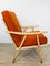 Orange Boomerang Armchair from TON, 1960s 4