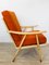 Orange Boomerang Armchair from TON, 1960s, Image 4