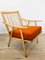 Orange Boomerang Armchair from TON, 1960s, Image 3
