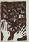 Lithographie Mariano Villalta, Hands in Nature, 1960s 1