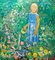 Gleb Savinov, Little Girl in the Garden Flowers, 1990s 2