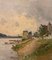 Paul Lecomte, Dorf am Rande des Flusses Impressionismus, Frankreich, 1880 3