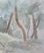 Giulio Da Milano, Undergrowth Forest, Trees, Greenery Watercolor, 1929 3
