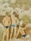 Bathers Water River, Sommer, Russische Gouache, 1976 4