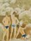 Marina Evgenevna, Bathers Water River, Summer, Russian Gouache, 1976, Image 4