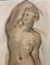Unknown, Male Nude Sepia, Watercolor, 1943, Image 4