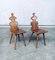 Mid-Century Brutalist Style Tiroler Chair Set, Austria, 1960s, Set of 2 1