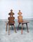 Mid-Century Brutalist Style Tiroler Chair Set, Austria, 1960s, Set of 2, Image 11