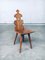 Mid-Century Brutalist Style Tiroler Chair Set, Austria, 1960s, Set of 2, Image 10