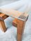 Postmodern Cubist Design Pine 2 Side Table, 1960s 8
