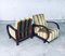 Sillones reclinables Art Déco de madera curvada, años 30. Juego de 2, Imagen 23