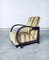 Sillones reclinables Art Déco de madera curvada, años 30. Juego de 2, Imagen 1