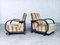 Art Deco Reclining Bentwood Lounge Chairs, 1930s, Set of 2 24