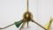 Brass 5-Arm Chandelier from Stilnovo, 1950s, Image 10