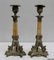 Restoration Period Bronze and Marble Candlesticks, 19th Century, Set of 2 14