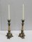 Restoration Period Bronze and Marble Candlesticks, 19th Century, Set of 2, Image 12