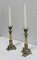 Restoration Period Bronze and Marble Candlesticks, 19th Century, Set of 2 3