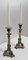 Restoration Period Bronze and Marble Candlesticks, 19th Century, Set of 2 2