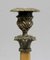 Restoration Period Bronze and Marble Candlesticks, 19th Century, Set of 2, Image 7