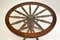 Vintage Wagon Wheel Coffee Table with Glass Top 5