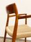 Mid-Century Danish Model 57 Chairs in Teak by Niels O Møller for J L Møllers Møbelfabrik, 1950s, Set of 2 14