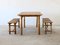 Bamboo Dining Set, Set of 3 2