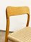 Mid-Century Danish Model 57 Chair in Oak by Niels O Møller for J L Møllers Møbelfabrik, 1950s, Image 11