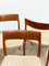 Mid-Century Danish Model 77 Chairs in Teak by Niels O Møller for J L Møllers Møbelfabrik, 1950s, Set of 6 5