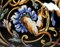Maceta de loza de barro con adornos policromados de Gien, finales del siglo XIX o principios del XX, Imagen 11
