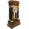 Antique Charles X Inlaid Portico Clock with Pendulum, 19th Century, Image 4