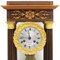 Antique Charles X Inlaid Portico Clock with Pendulum, 19th Century 5