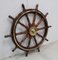 Ship's Steering Wheel in Teak, Early 20th Century 2