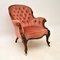 Antique Victorian Carved Armchair, Image 2