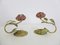 Vintage Wrought Iron Roses, 1960s, Set of 2 12