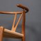 20th Century Wishbone Dining Chairs by Hans J Wegners for Carl Hansen & Søn, 1960s, Set of 4, Image 10