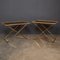 20th Century Bamboo & Brass Butler Tables, 1970s, Set of 2 3