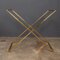20th Century Bamboo & Brass Butler Tables, 1970s, Set of 2, Image 8