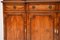 Antique Sheraton Style Yew Breakfront Bookcase 4