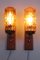 Danish Teak Wall Lamps with Brass and Glass, Set of 2 2