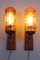 Danish Teak Wall Lamps with Brass and Glass, Set of 2, Image 2