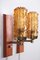 Danish Teak Wall Lamps with Brass and Glass, Set of 2, Image 7