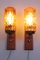 Danish Teak Wall Lamps with Brass and Glass, Set of 2 4