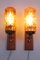 Danish Teak Wall Lamps with Brass and Glass, Set of 2, Image 4