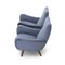 Armchairs in Gray-Blue Fabric, 1950s, Set of 2, Image 8