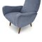 Armchairs in Gray-Blue Fabric, 1950s, Set of 2, Image 10