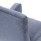 Poltrone in tessuto grigio-blu, anni '50, set di 2, Immagine 12