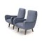 Fauteuils en Tissu Gris-Bleu, 1950s, Set de 2 4