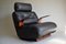 Mid-Century Modern Plywood and Leather Rocking Chair, Image 1