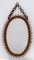 Mid-Century Modern Oval Wall Mirror in Wicker and Bamboo, Italy, 1960s 6