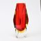 Murano Faceted Sommerso Glass Vase from Mandruzzato, 1960s, Image 2